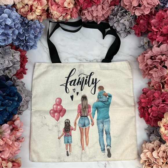 Eco-Friendly Family of Four Folding Tote Bag - Picture 3 of 16